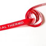 Красная жаккардовая лента