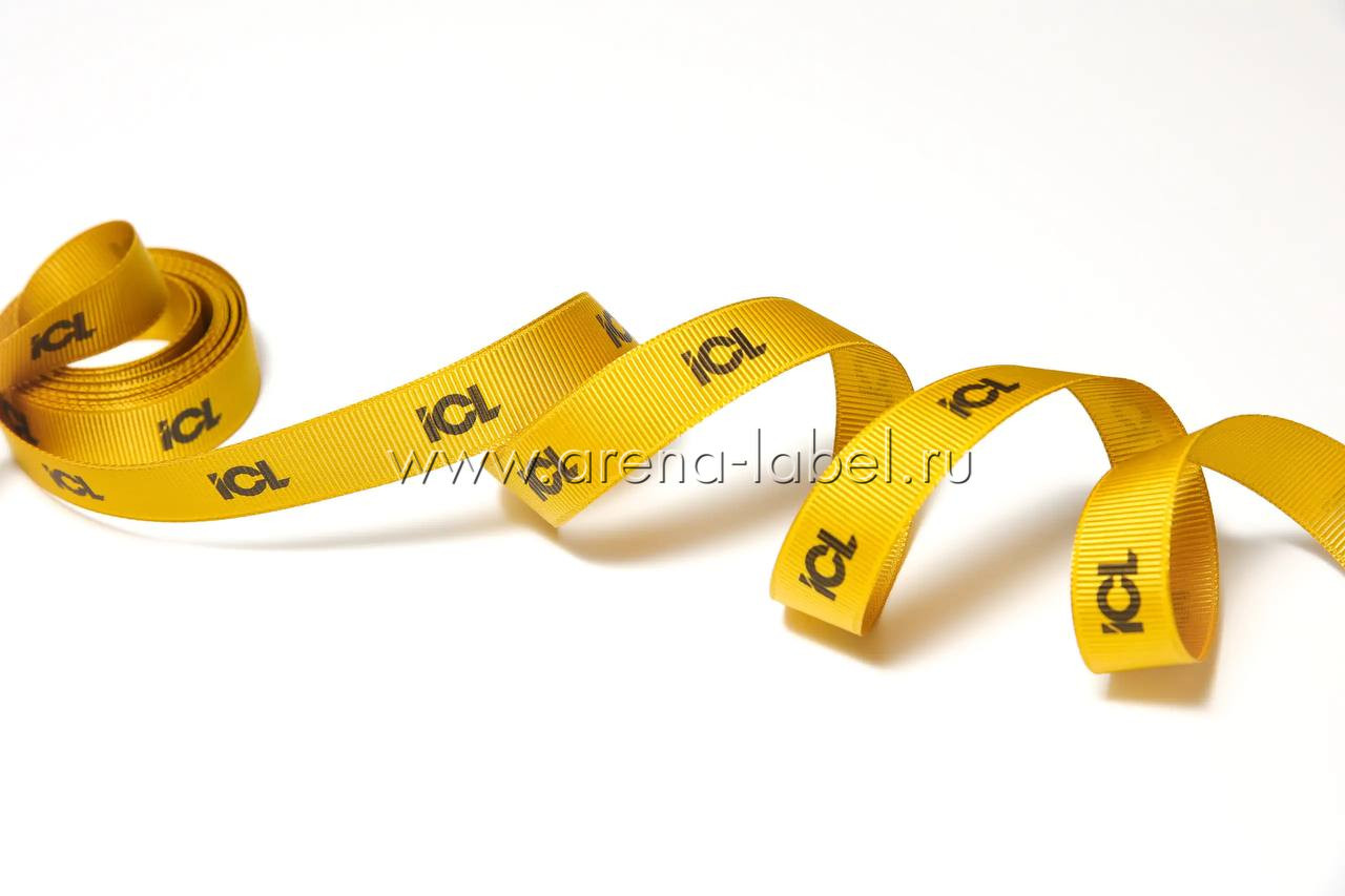 Желтая лента с логотипом