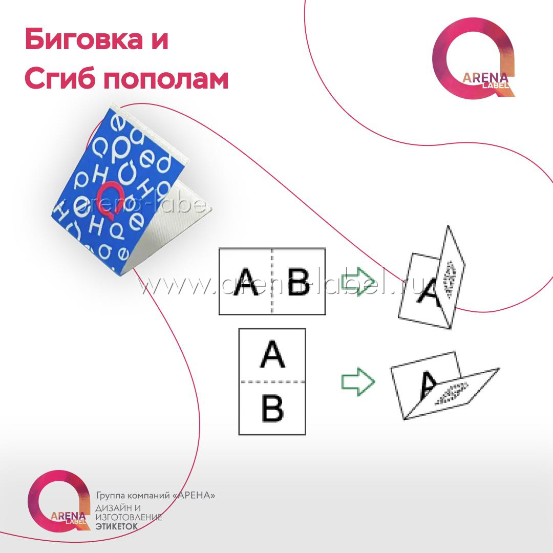 Биговка и сгиб пополам