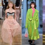 Модели на подиуме London Fashion Week в дизайнерских образах — эклектичные силуэты, яркие текстуры и акцентные детали коллекций сезона